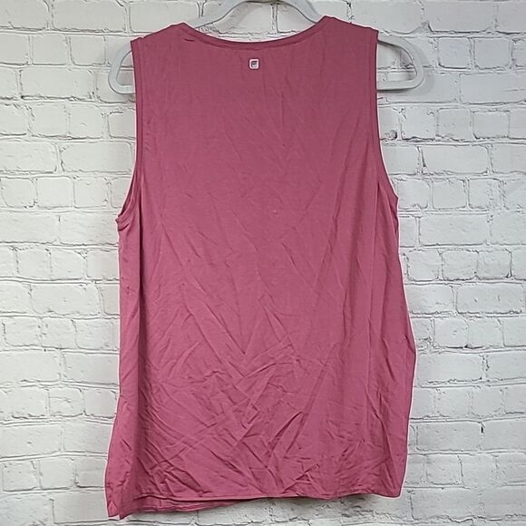 Fabletics Martha SL Tunic Terracotta Pink Sleeveless Side Tie Size Small Workout - Picture 4 of 9